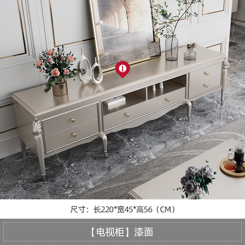 american style coffee table tv cabinet set  110-12