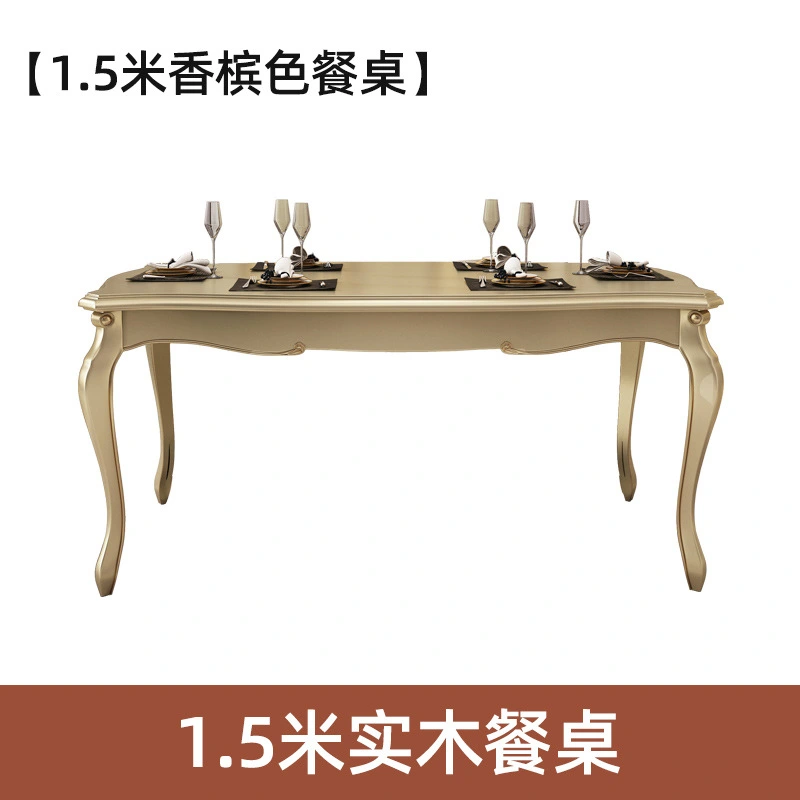 European rectangular marble dining table small apartment dining table  110-19