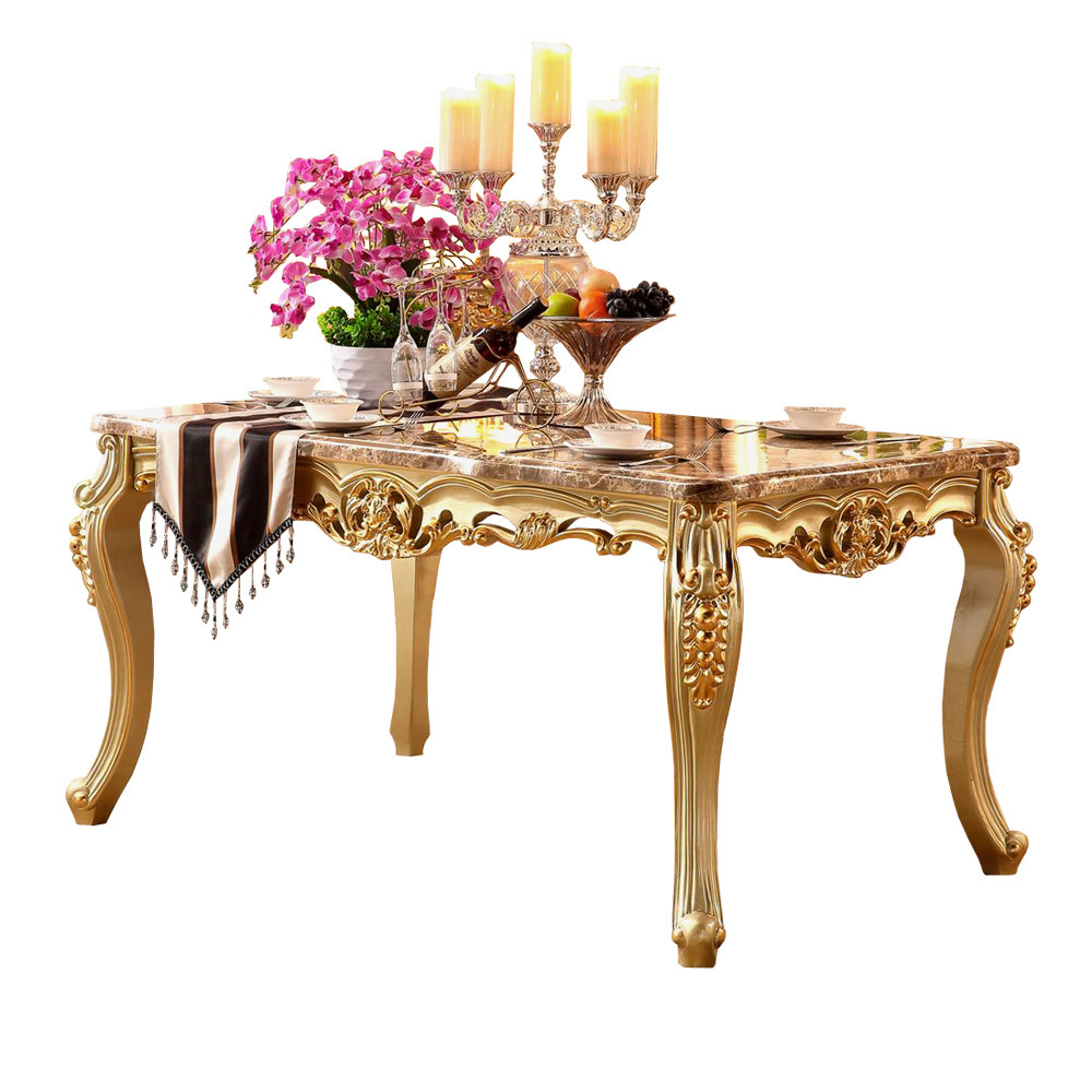 Rectangular marble champagne golden home small apartment  110-30