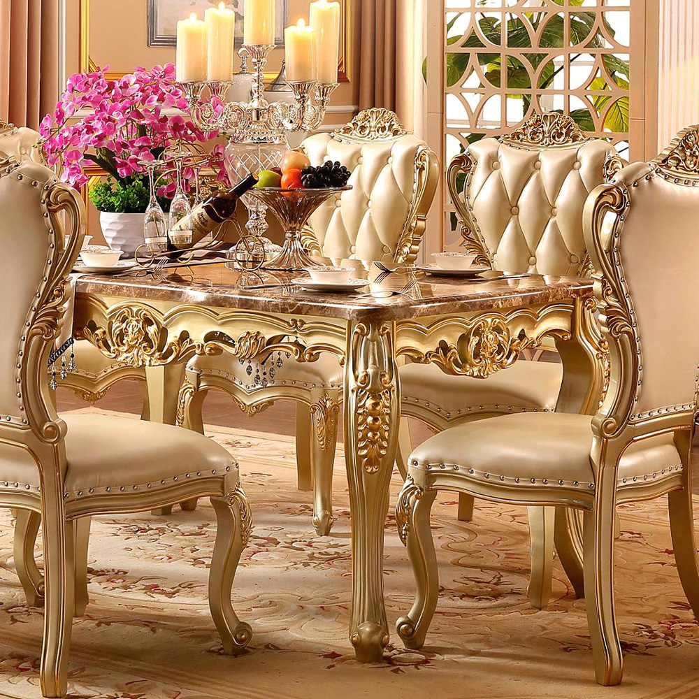 Rectangular marble champagne golden home small apartment  110-30