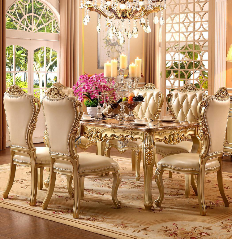 Rectangular marble champagne golden home small apartment  110-30