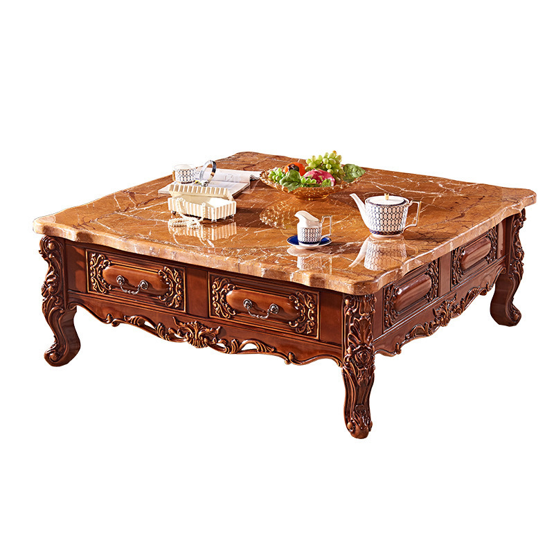 American style solid wood dark tea table  110-31