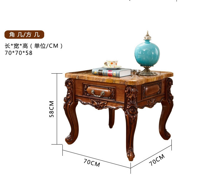 european style tv cabinet set solid wood carving  110-35