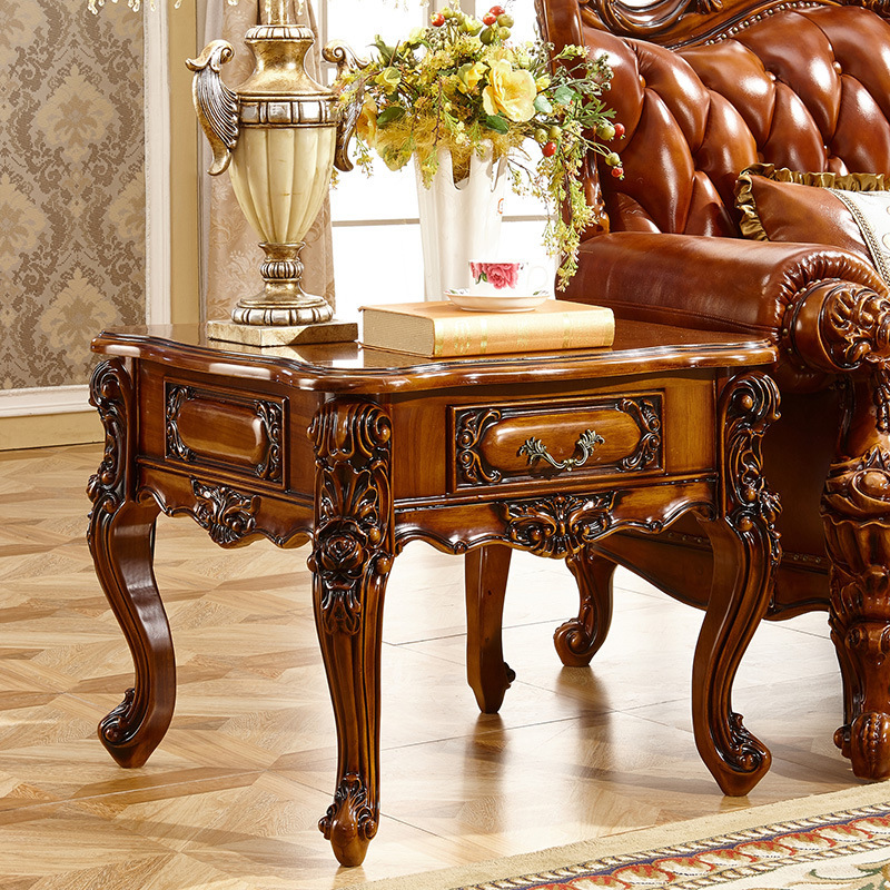 American style solid wood dark tea table  110-31