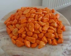 Orange Colored Pebbles