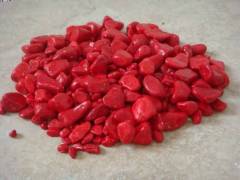 Red Colored Pebbles