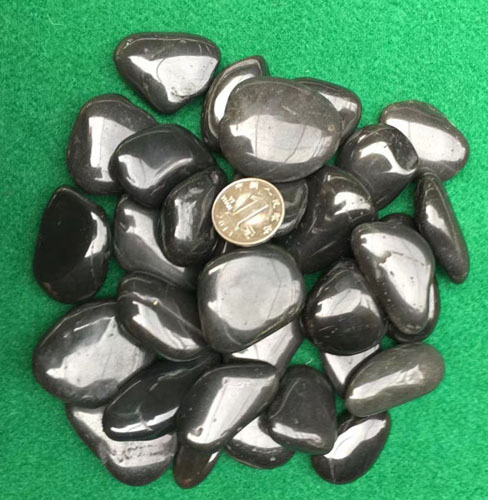 High Polished Black Pebbles