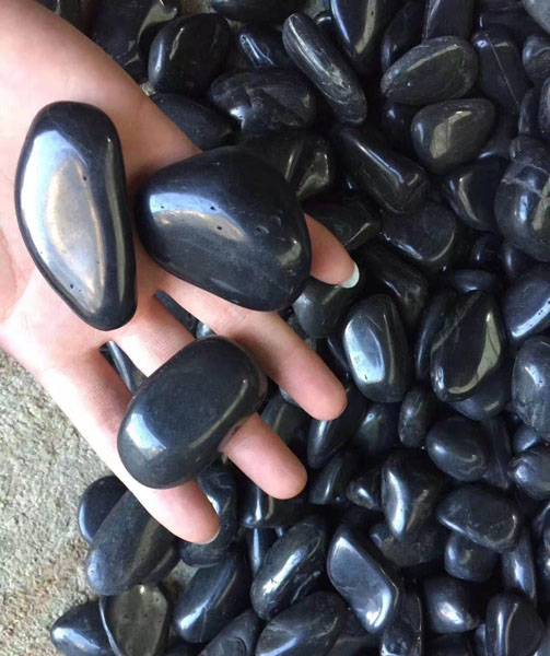 High Polished Black Pebbles