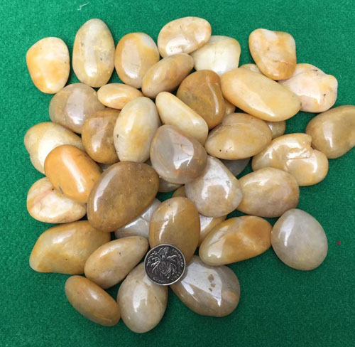 High Polished Yellow Pebbles