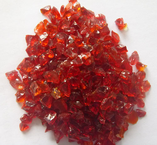Red Glass Chips