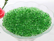 Green Glass Beads