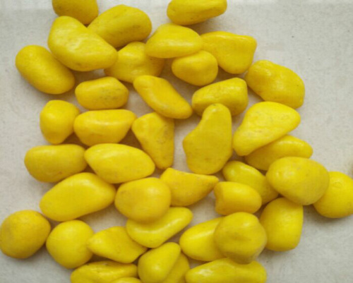 Yellow Colored Pebbles