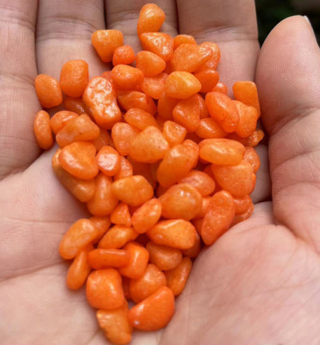 Orange Colored Pebbles