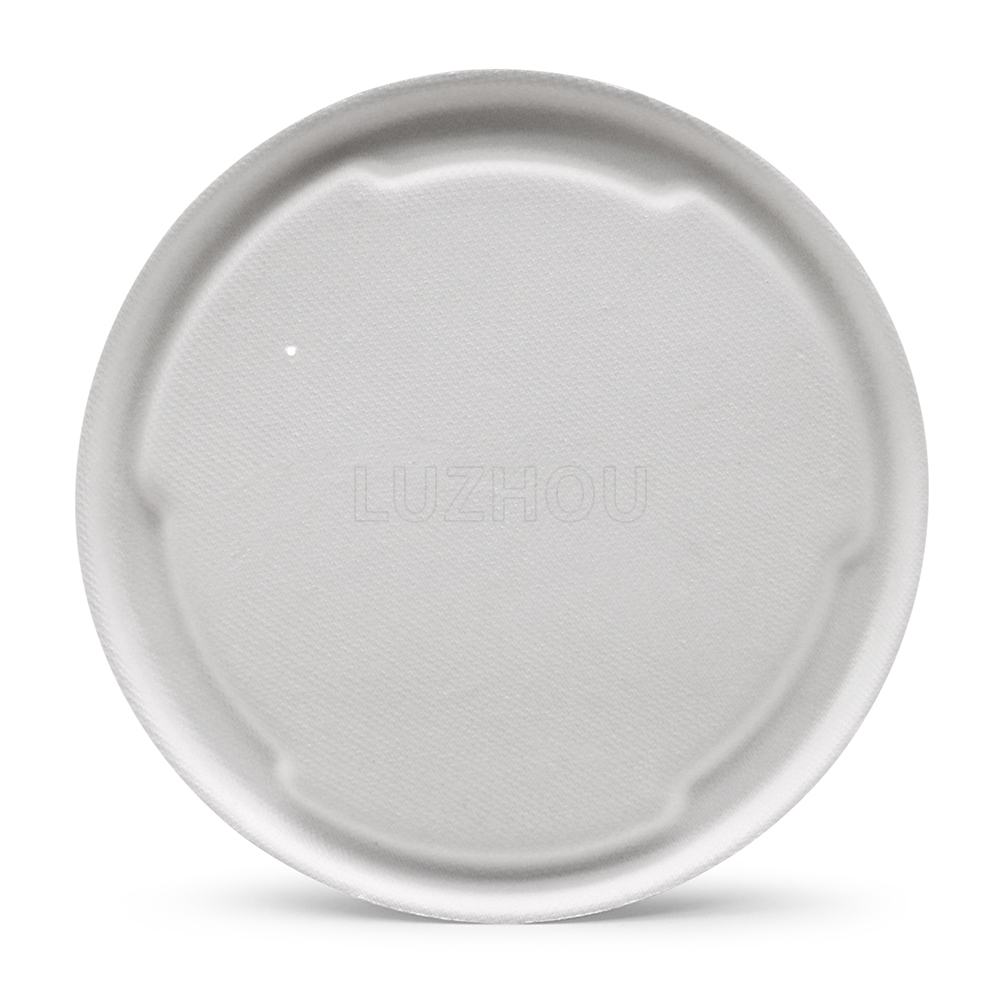 1000ml 34oz Φ6"*H3.2" 22g Bagasse Compostable Environmental Friendly Meal Preparation Packaging Containers