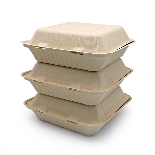 1500ml Paper Bowl Biodegradable Paper Lunch Box Portable Food