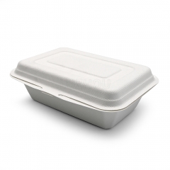 450ml 6.81x4.88xH2.09" (Fold) 15g Bagasse Compostable Eco Friendly Small To Go Food Box
