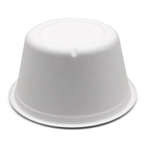 1000ml 34oz Φ6"*H3.2" 22g Straght Wall Bagasse Compostable Environmental Friendly Meal Preparation Packaging Containers