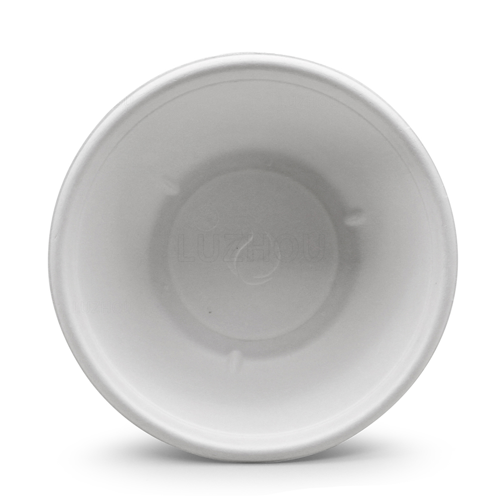 1000ml 34oz Φ6"*H3.2" 22g Straght Wall Bagasse Compostable Environmental Friendly Meal Preparation Packaging Containers