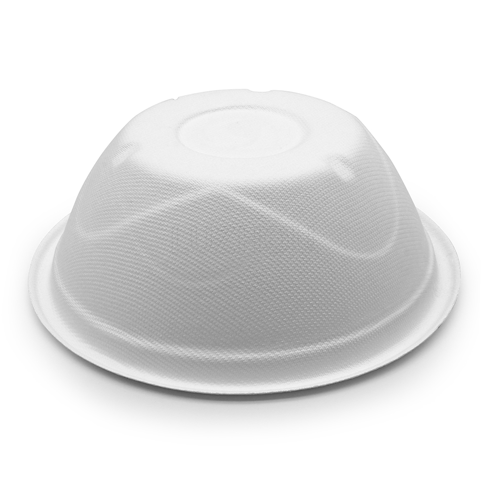 750ml 25oz Φ6.6"xH2.4" 17g Bagasse Compostable Soup Container for Restaurant