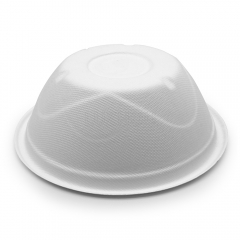 750ml 25oz Φ6.6"xH2.4" 17g Bagasse Compostable Soup Container for Restaurant