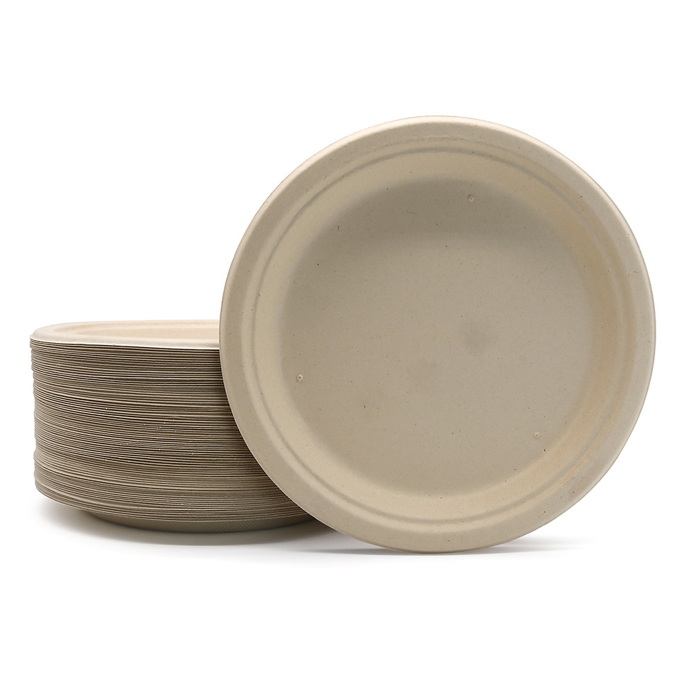 Sugarcane Paper Plates - Compostable Plates - Go-Compost