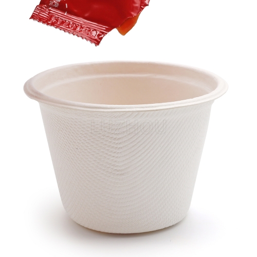 Sauce Cup With Lid - Compostable Sauce Container - Go-Compost