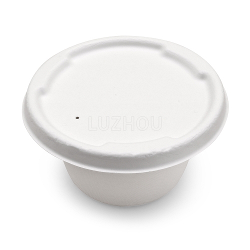 Bagasse Tableware Food Containers 850ml Salad Box with Sauce Compartment -  China Bagasse Tableware and Food Containers price