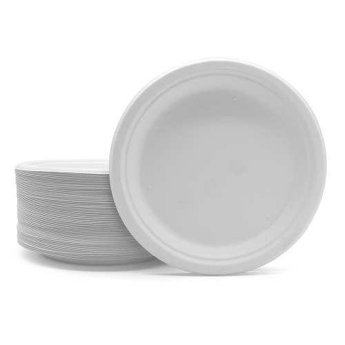 ф9"x0.8" 15g Bagasse Compostable Eco Friendly Disposable Plate