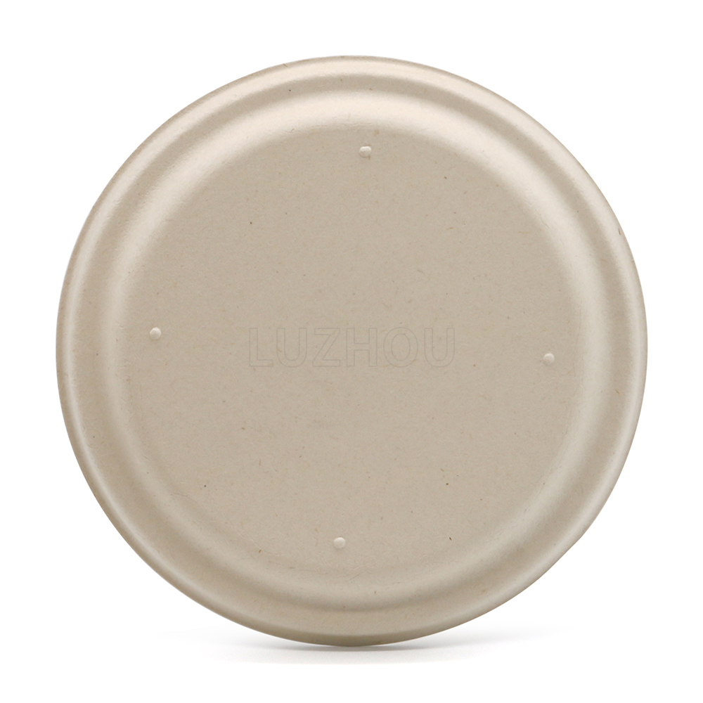 350ml 12oz Φ7.8"xH2.9" 10g Bagasse Bio-degradable Compostable Food Paper Container Bowl