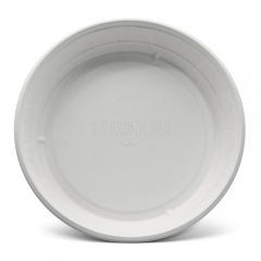 2500ml 85oz ф11.22"x2.13" 45g Diamond Bagasse Compostable Eco Friendly Big Takeout Hot Food Container