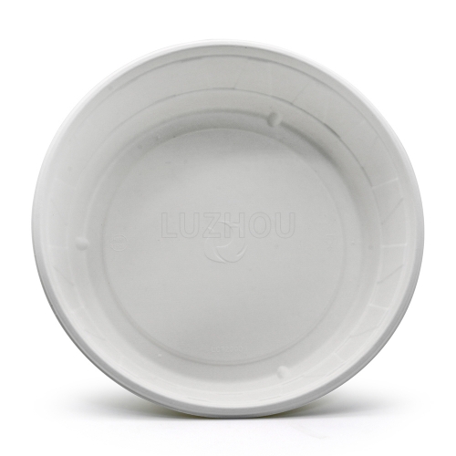 1500ml 51oz ф9.92"x1.78" 32g Diamond Bagasse Biodegradable Compostable Paper Take Out Meal Container