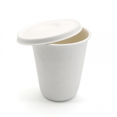 8oz 3.15"x3.43" 9.5±1g Mountain Pattern Sugarcane Compostable Coffee Cup