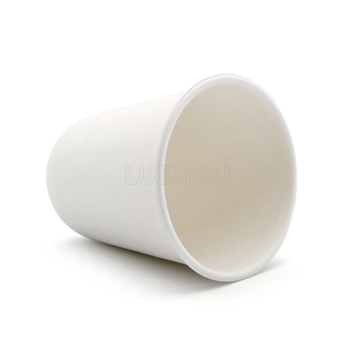 8oz 3.15"x3.48" 9.6±1g Plain Bagasse Compostable Disposable Coffee Cup for Gathering