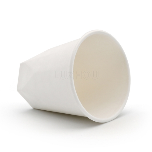 8 oz 3.15"x3.39" 9.6±1g Diamond Bagasse Biodegradable Compostable Eco Coffee Cup with Lid