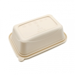500ml 7.20"x4.80"x1.85" 32.5g Corn Starch 1-Comp Meal Takeaway Bento Box Containers