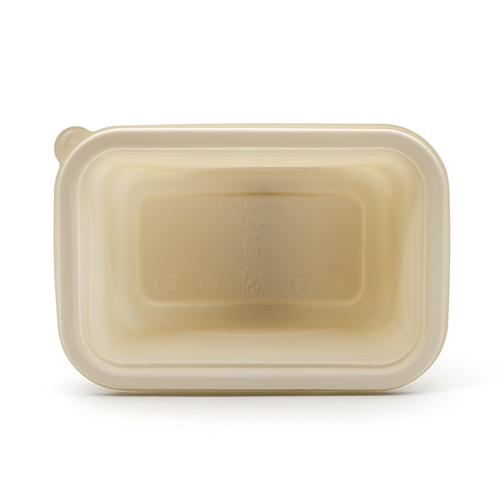 650ml 7.20"x4.80"x2.20" 38.5g Corn Starch 1-Comp Meal Prep Food Container Box