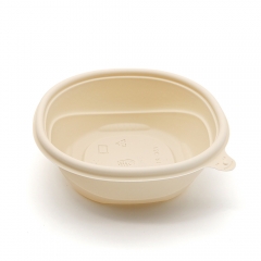 18oz 5.83"x2.28" 31g Corn Starch Eco Round Lunch Box Containers for Pasta