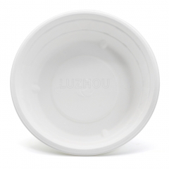500ml 17oz ф9.7"xH2.6" 14g Diamond-Shaped Bagasse Biodegradable Compostable Soup Packaging Container with Lid