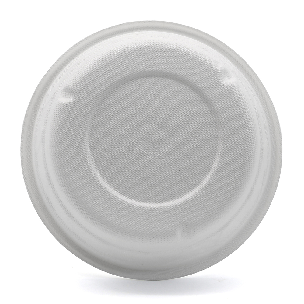 500ml 17oz ф9.7"xH2.6" 14g Diamond-Shaped Bagasse Biodegradable Compostable Soup Packaging Container with Lid