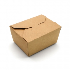 750ml 25.36oz 4.45"x3.46"x2.56" 300g Kraft Paper Brown Take Out Box for Dessert