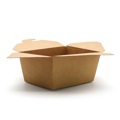 750ml 25.36oz 4.45"x3.46"x2.56" 300g Kraft Paper Brown Take Out Box for Dessert