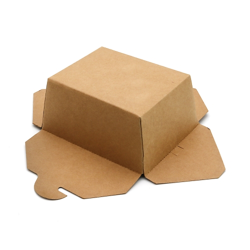 750ml 25.36oz 4.45"x3.46"x2.56" 300g Kraft Paper Brown Take Out Box for Dessert