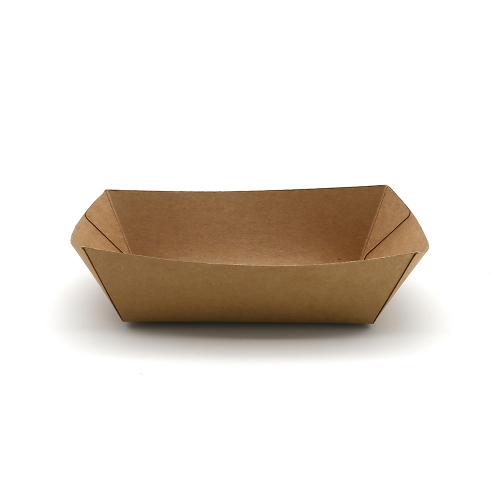 10oz 5.55"x3.82"x1.57" 270g Kraft Paper Meal Tray