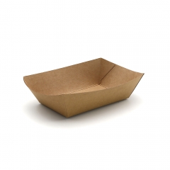 10oz 5.55"x3.82"x1.57" 270g Kraft Paper Meal Tray