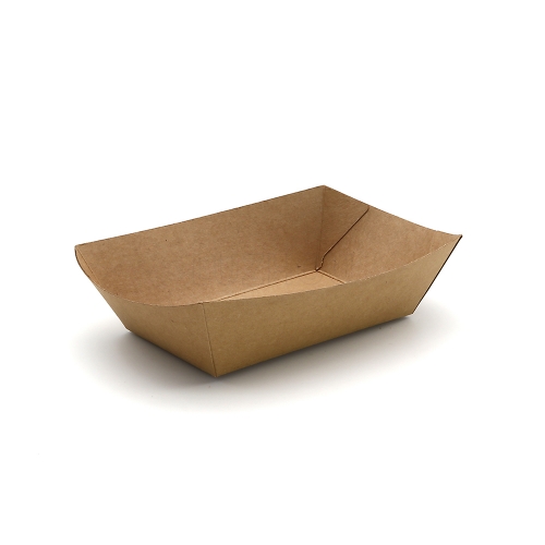 10oz 5.55"x3.82"x1.57" 270g Kraft Paper Meal Tray