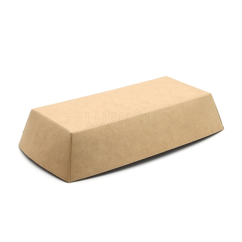 16oz 7.24"x3.54"x1.57" 270g Kraft Coffee Paper Tray