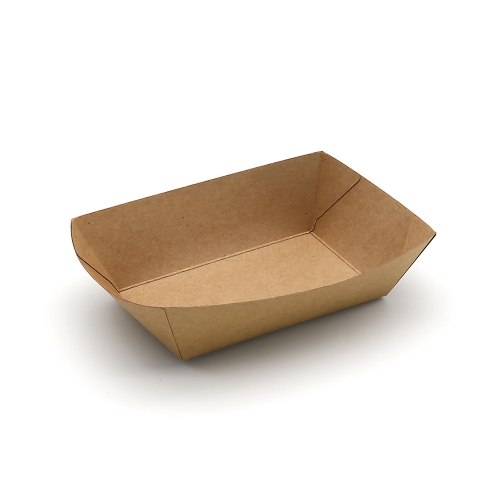 10oz 5.55"x3.82"x1.57" 270g Kraft Paper Meal Tray