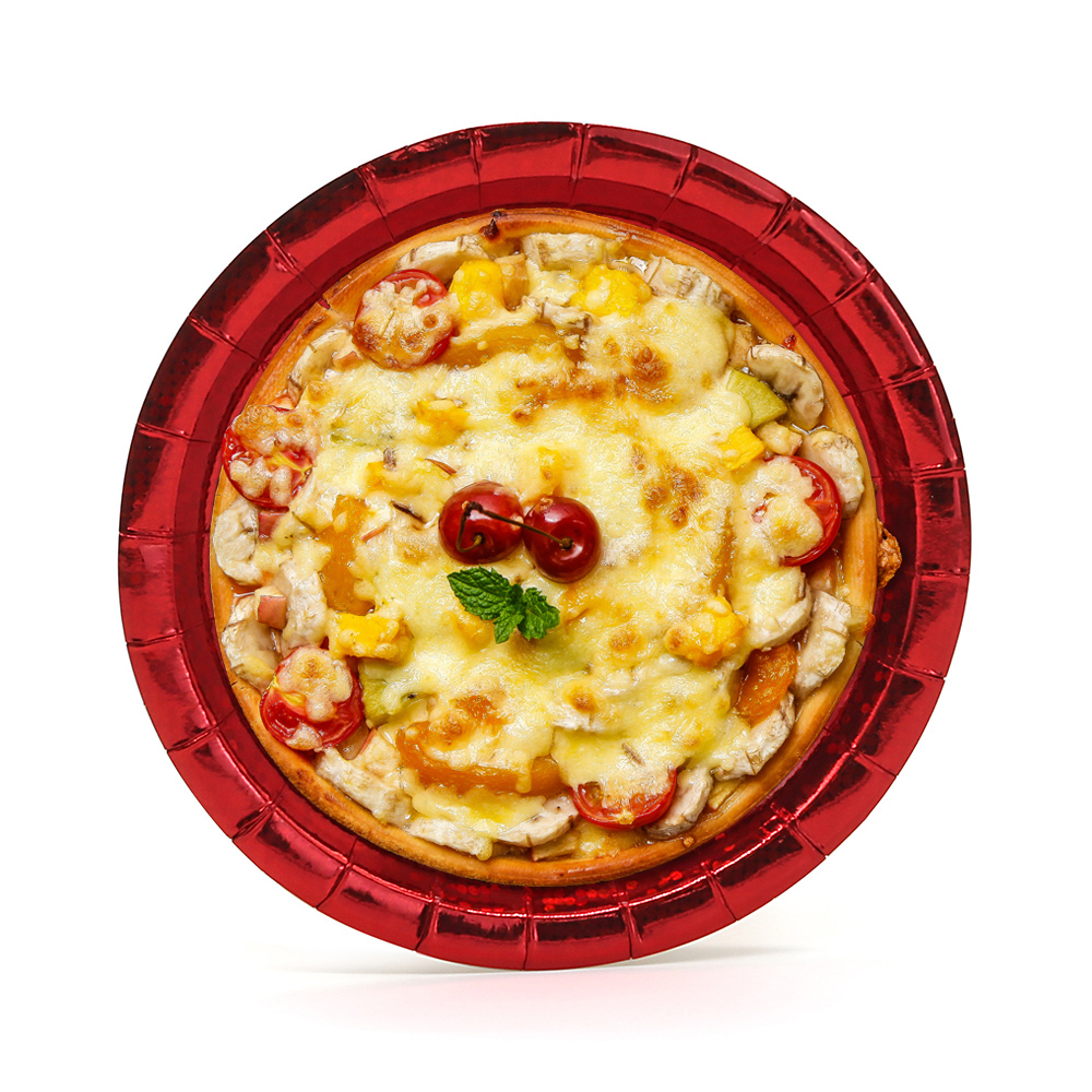 pizza in plate