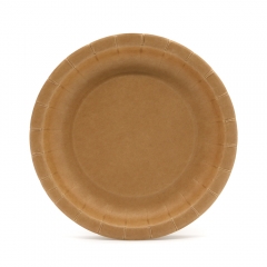 [Print on Demand] 250g Coffee Cardboard Unprinted Disposable Paper Event Plate for Thanksgiving