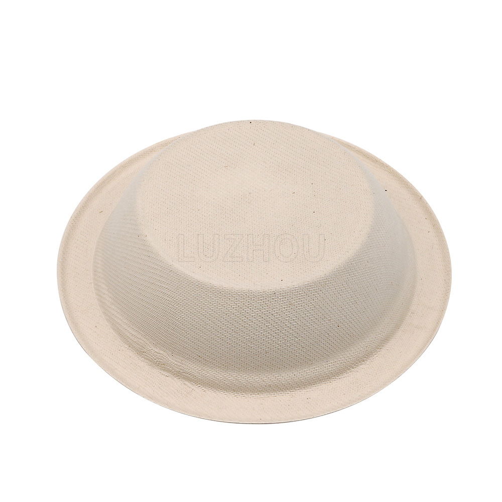 360ml 12oz Φ9.7"xH2.3" 10g Bagasse Compostable Take Away Salad Packing Bowl